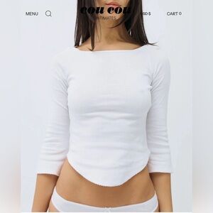 The Rina Long Sleeve: White - XS